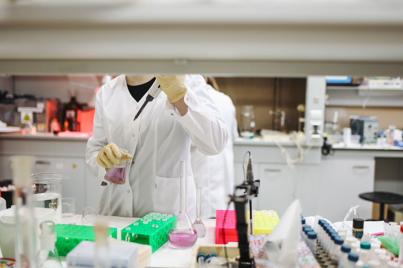 Scientist working in a pharmaceutical laboratory representing Ethiopia's pharmaceutical industry